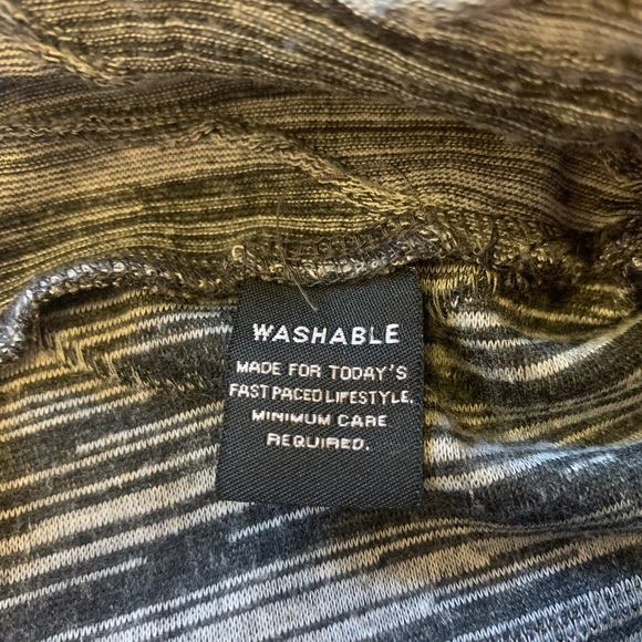 Christopher & Banks Midi Skirt Medium Navy Blue and Gray Casual A-Line Pull-on - Picture 3 of 8